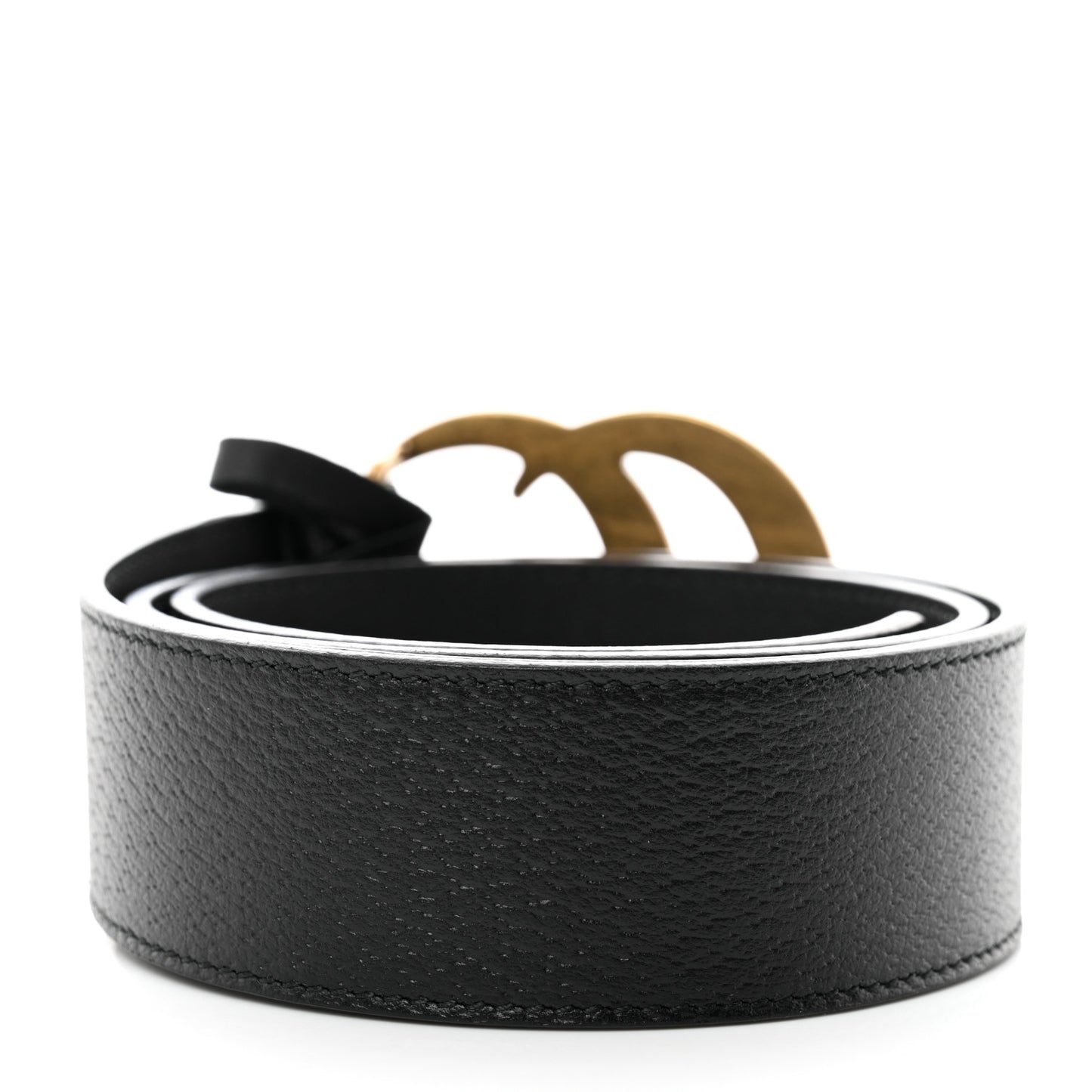 Textured Calfskin Double G 40mm Belt 75 30 Black