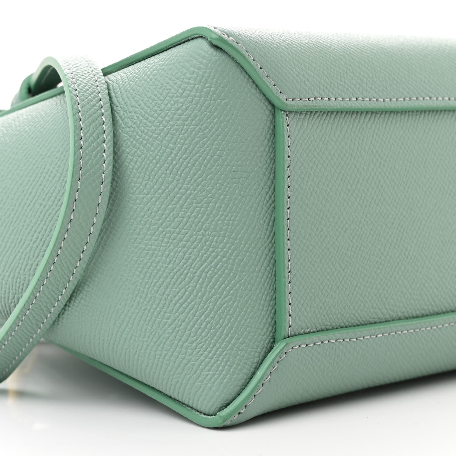 Celine Grained Calfskin Nano Belt Bag Ice Mint 9 of 10
