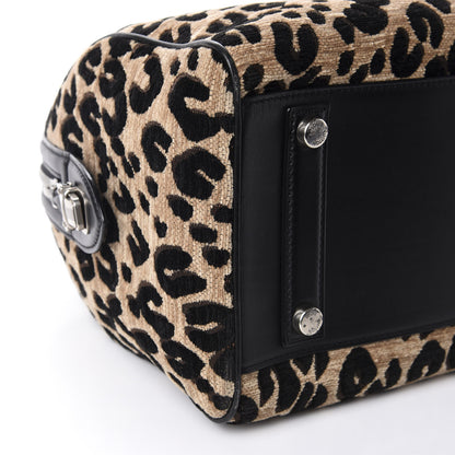 Louis Vuitton Jacquard Velvet Leopard Print Stephen Sprouse Speedy 6 of 10