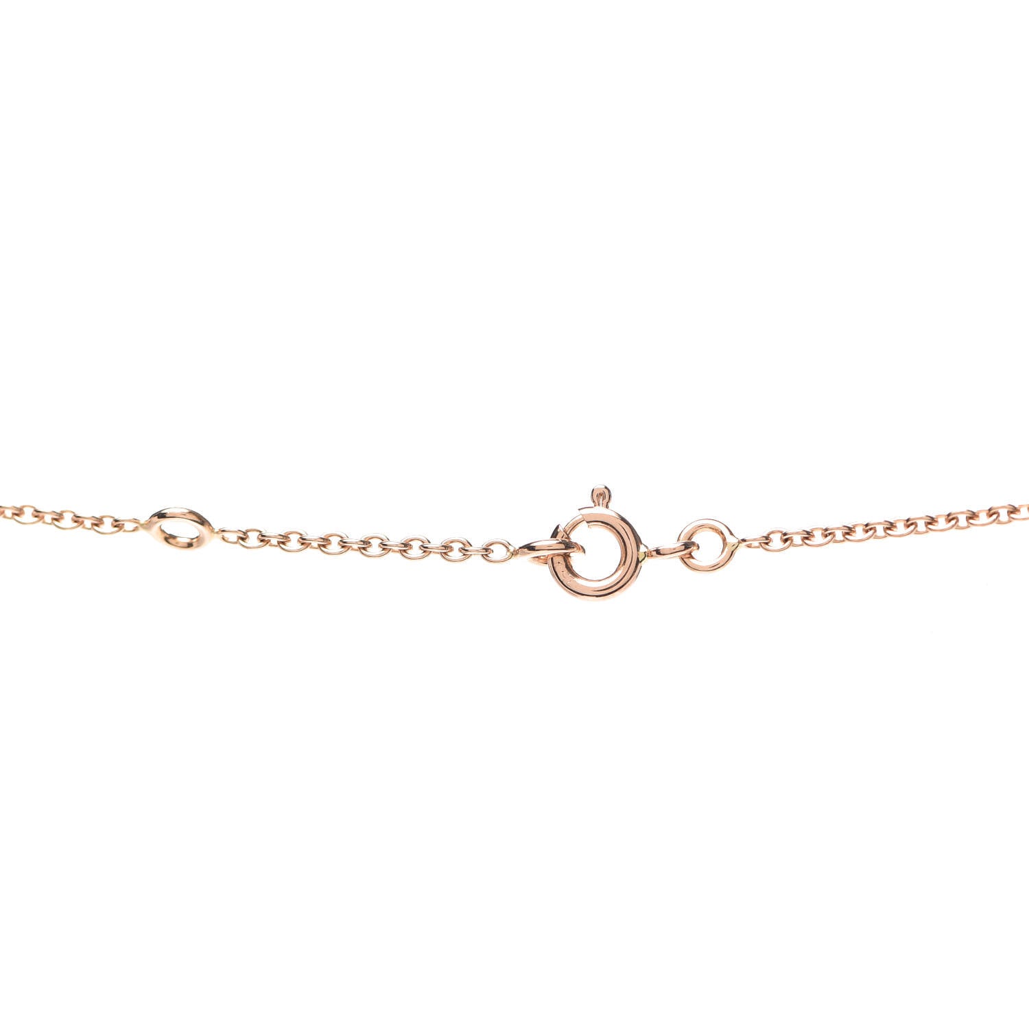 Hermes 18K Rose Gold Diamond Birkin Amulette Pendant Necklace 4 of 6