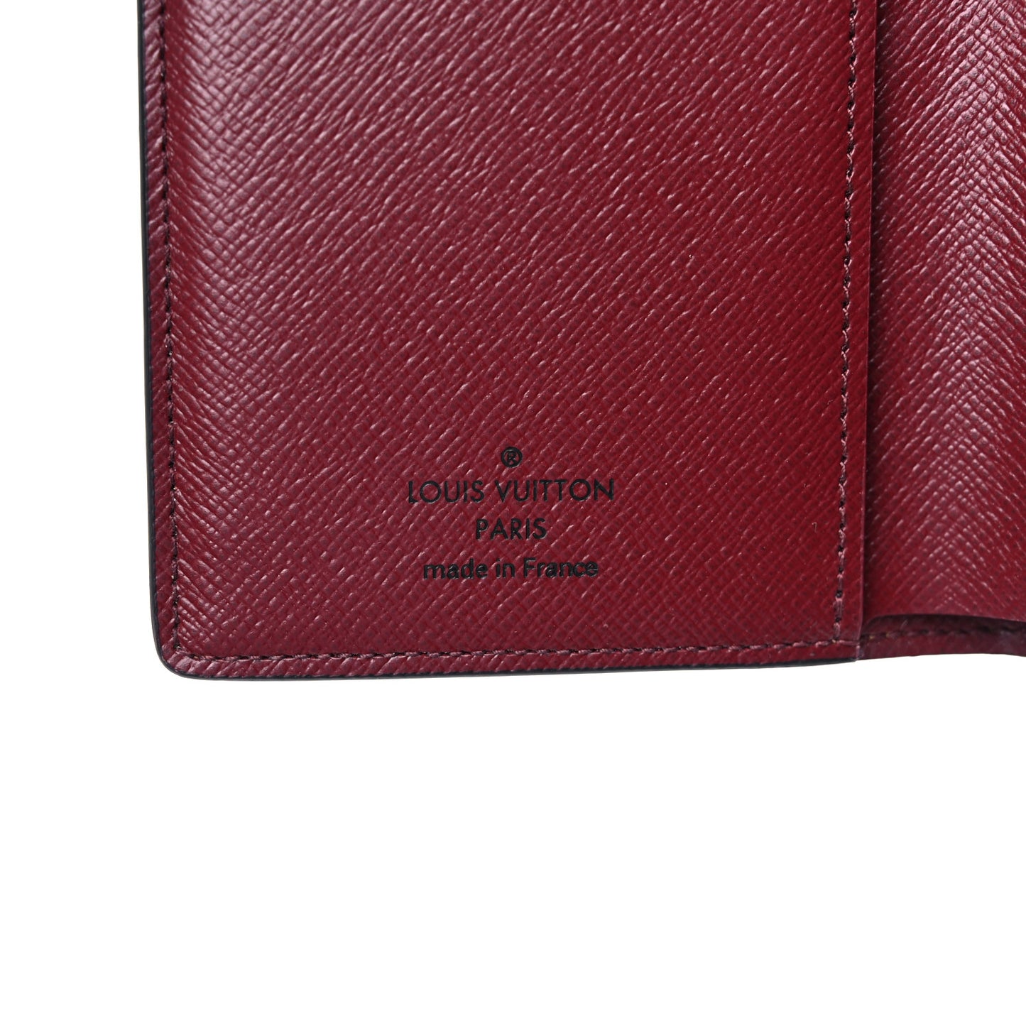 Damier Ebene Juliette Wallet Bordeaux Black
