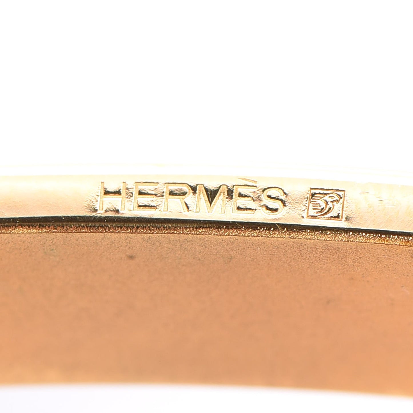 Polished 32mm H Belt Buckle Gold