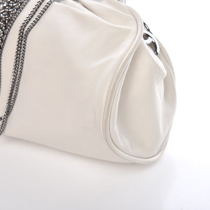 Chanel Lambskin Chain Embellished Frame Tote Ivory 9 of 14