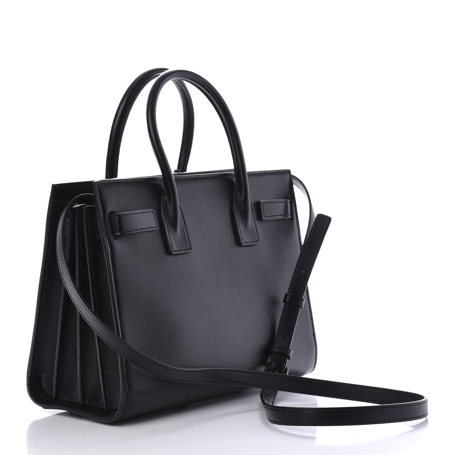 Saint Laurent Calfskin Love Patchwork Baby Sac De Jour Black 4 of 12