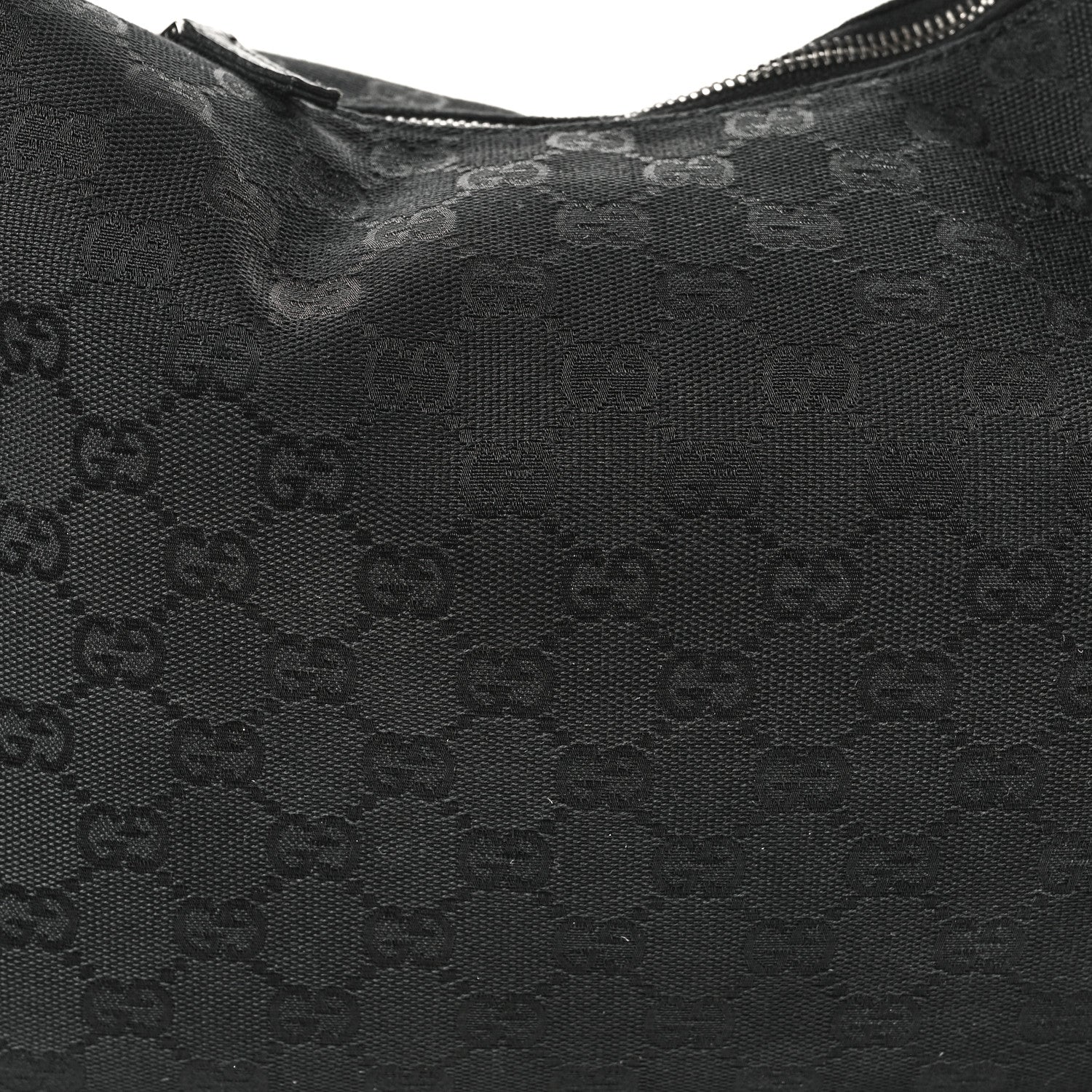 Gucci Monogram Medium Horsebit Chain Hobo Black 8 of 14