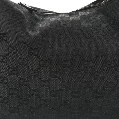 Gucci Monogram Medium Horsebit Chain Hobo Black 8 of 14