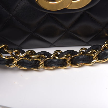 Chanel Lambskin Quilted XL Jumbo Single Flap Black 14 of 14