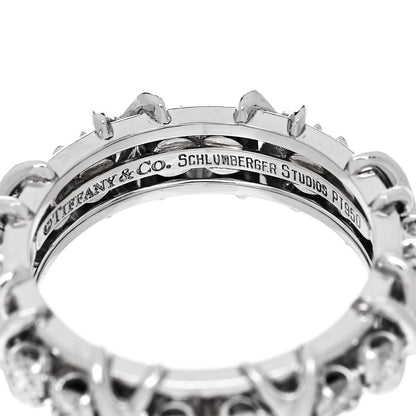 Tiffany Platinum Diamond 1.33ct Schlumberger Sixteen Stone Ring 56 7.75 4 of 4