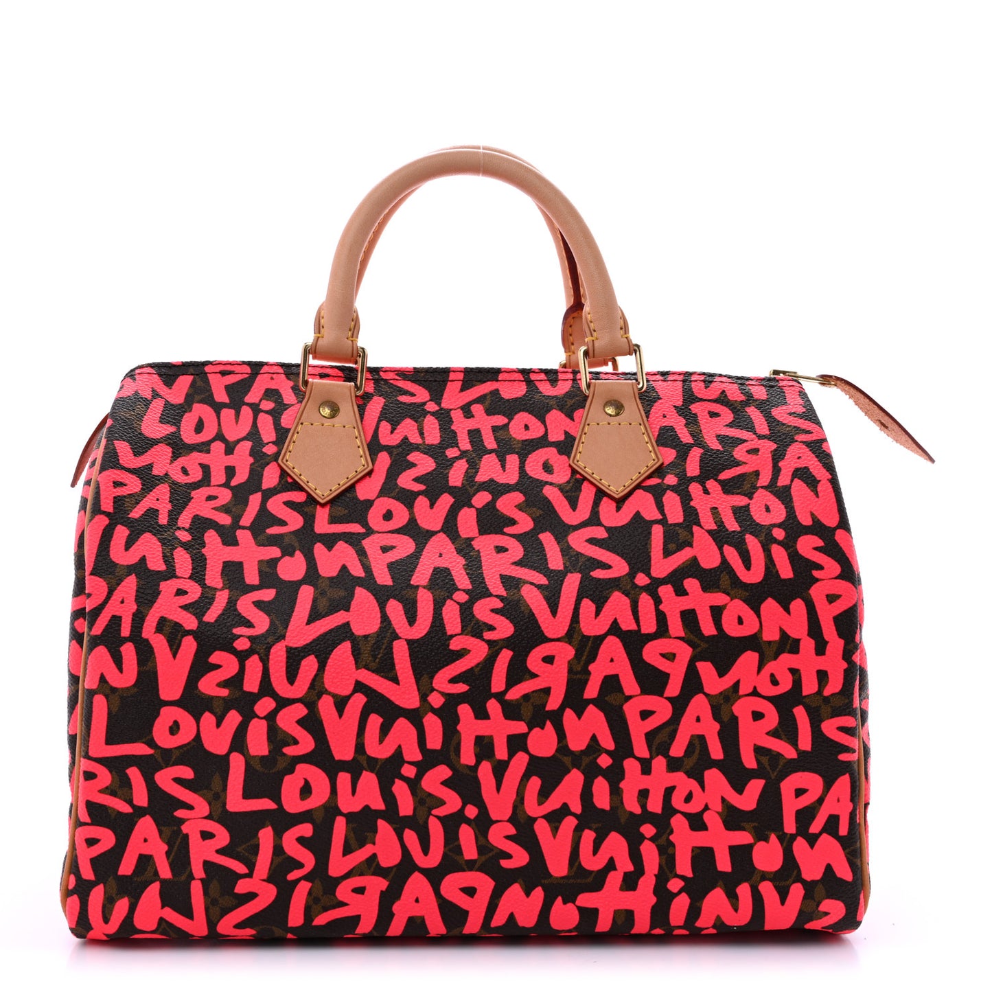 Monogram Graffiti Speedy 30 Fuchsia