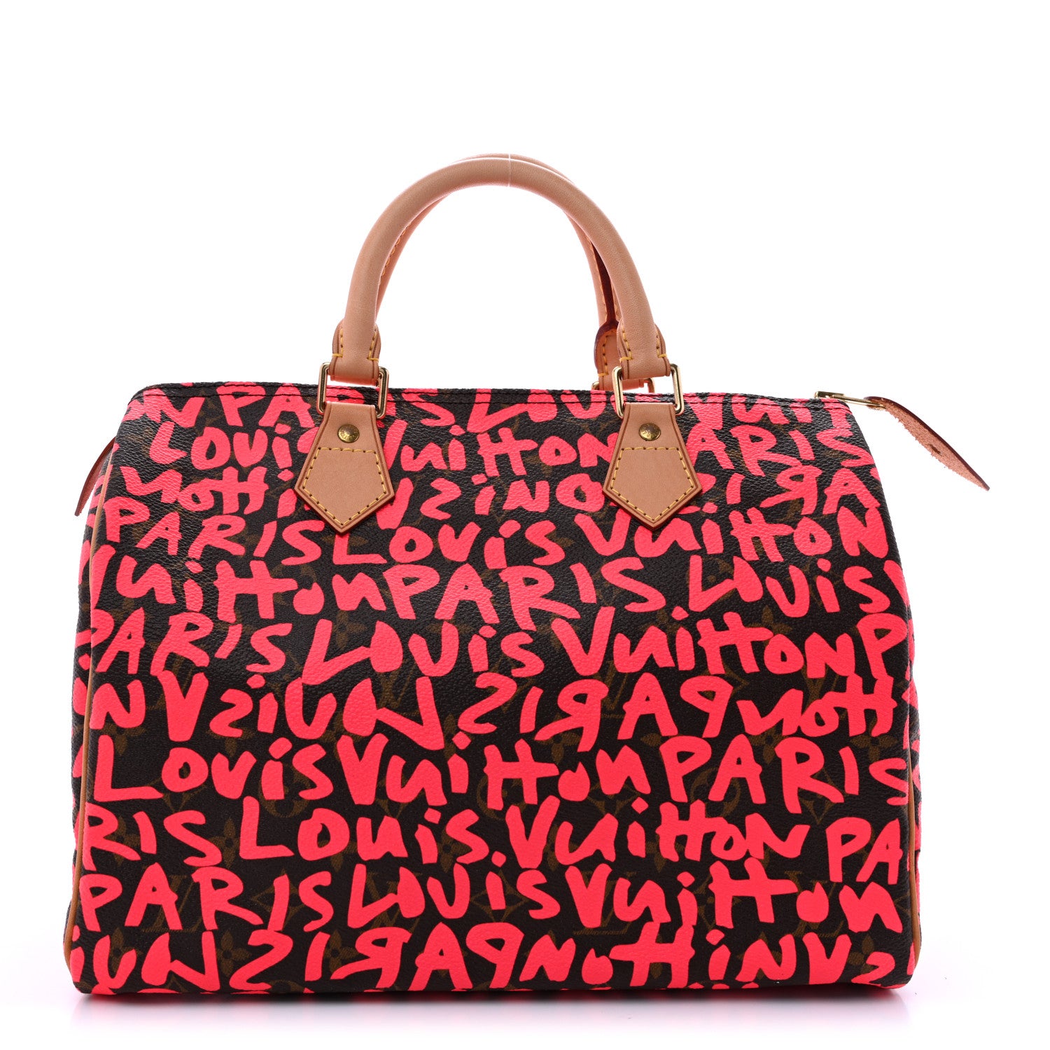 Louis Vuitton Monogram Graffiti Speedy 30 Fuchsia 1 of 12