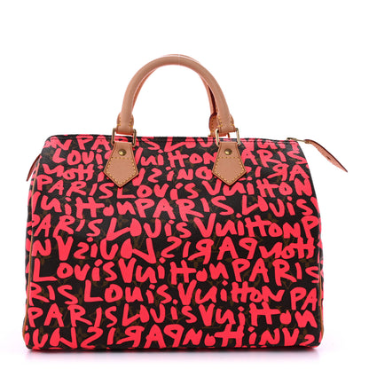 Louis Vuitton Monogram Graffiti Speedy 30 Fuchsia 1 of 12