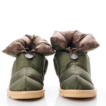 Louis Vuitton Nylon Monogram Pillow Comfort Ankle Boot 40 Khaki 2 of 7
