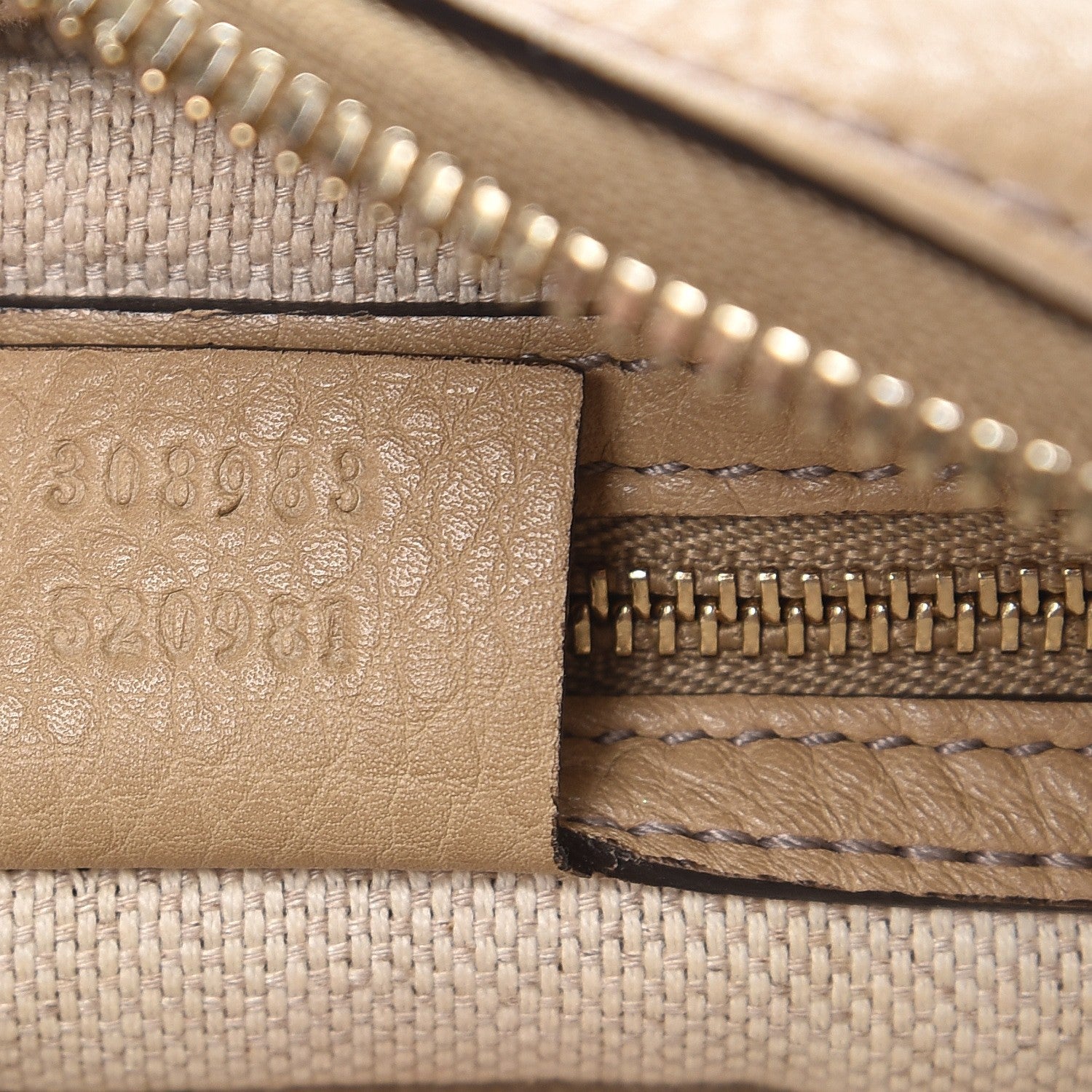 Gucci Pebbled Calfskin Small Soho Bowler Camelia 7 of 12