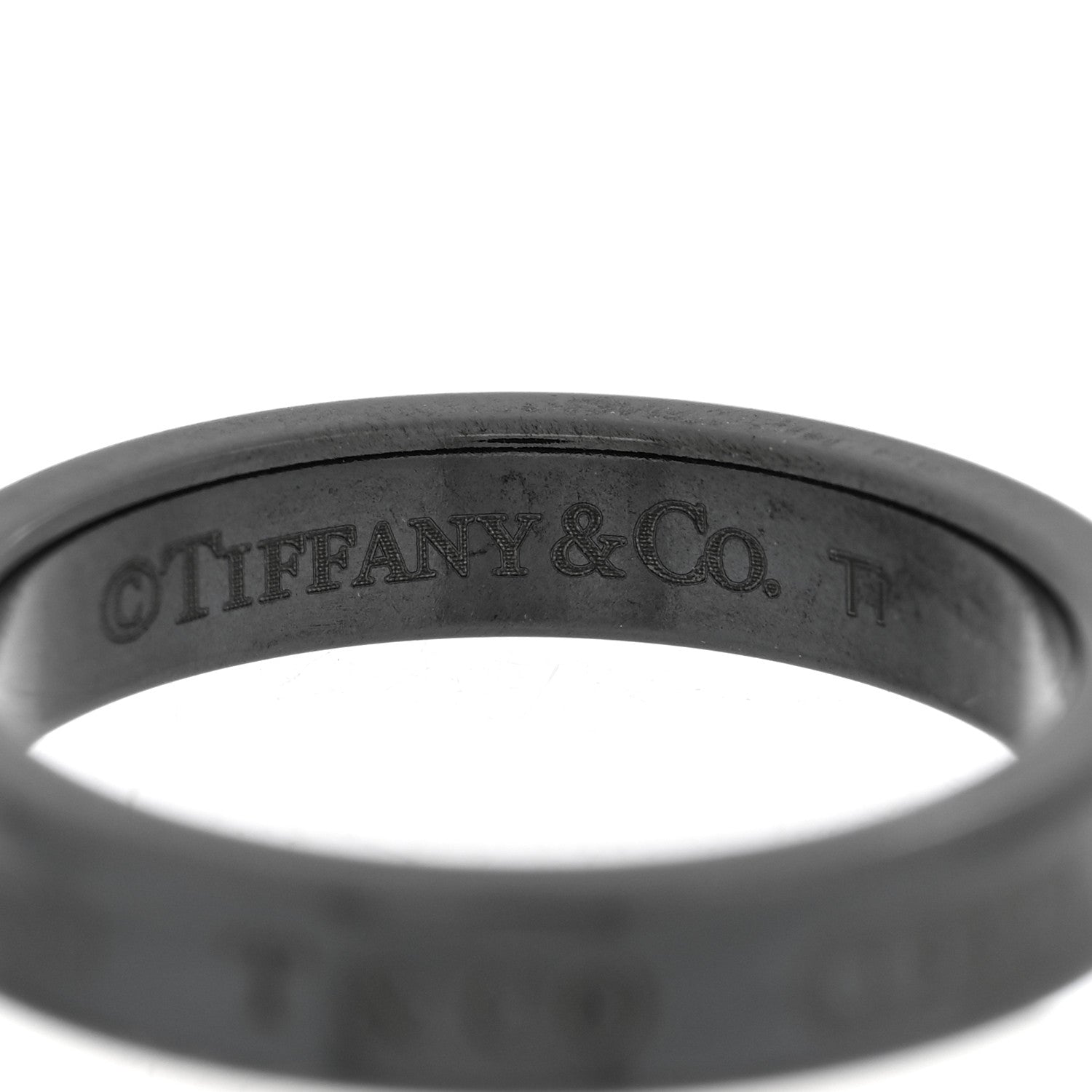 Tiffany Titanium 1837 Narrow Band Ring 57 8 4 of 4