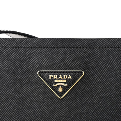 Prada Saffiano Cuir Matinee Tote Black Cherry 9 of 11