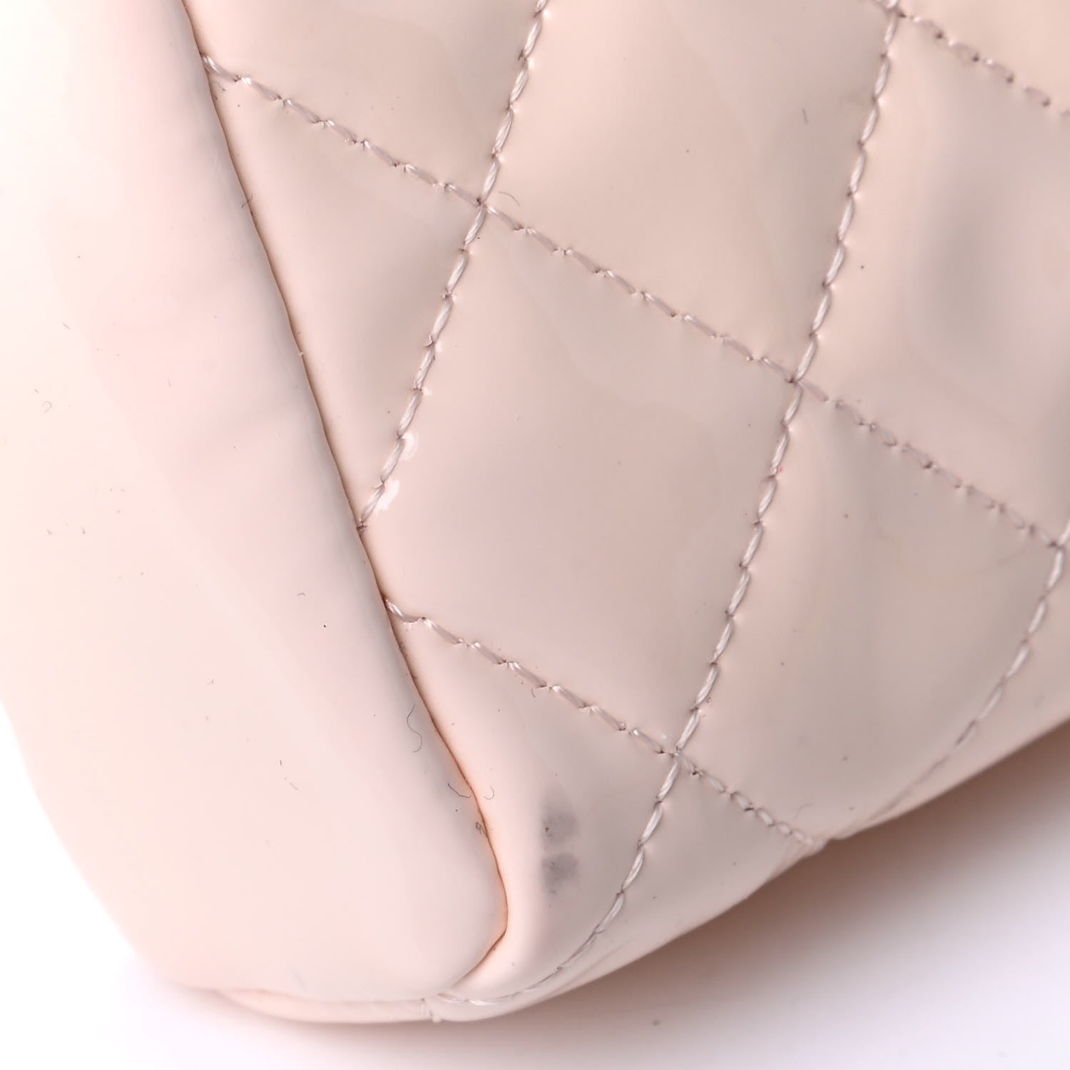 Chanel Patent Quilted Mini Phone Holder Clutch Light Pink 5 of 6