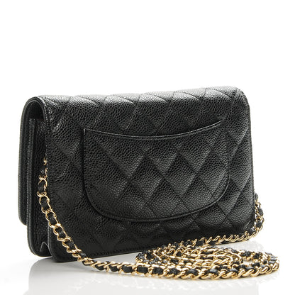 Chanel Caviar Quilted Wallet On Chain WOC Black 3 of 9