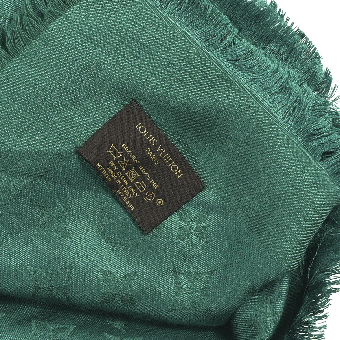 LOUIS VUITTON シルク スカーフ オリーブグリーン Louis Vuitton Silk Wool Monogram Shawl Green 1835535 – FASHIONPHILE