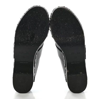 Hermes Calfskin Calya Mules 36 Black 5 of 10