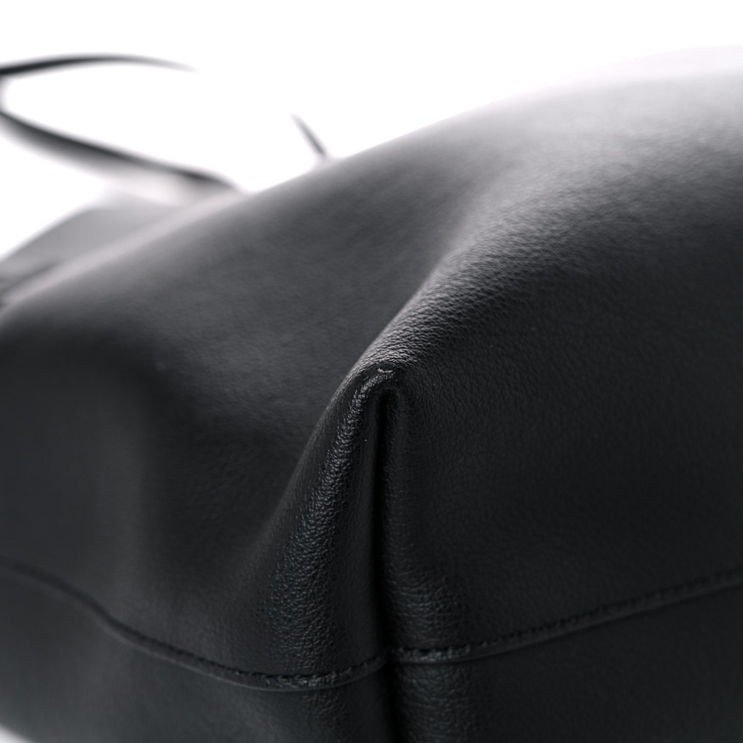 Calfskin Medium Shopping Tote Black