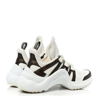 Louis Vuitton Patent Monogram LV Archlight Sneakers 36.5 White 4 of 11