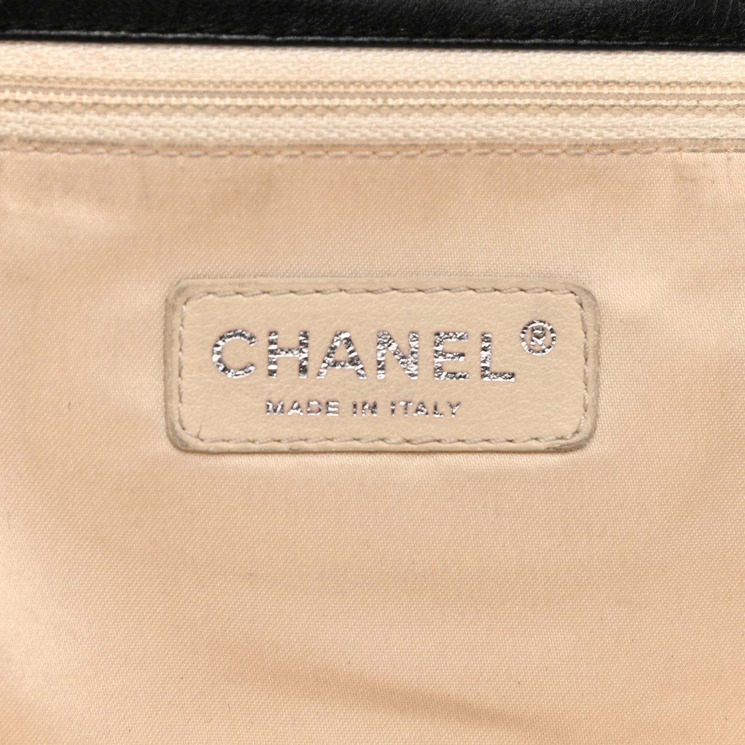 Chanel Lambskin Quilted Large East West Tote Black 7 of 11