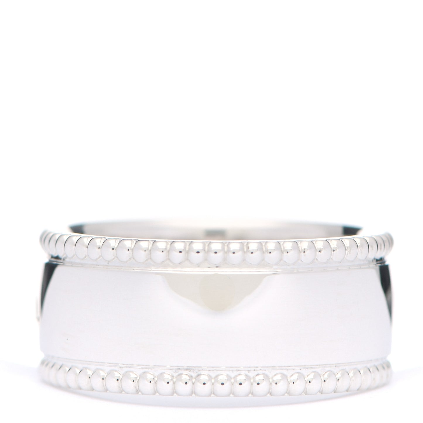 Sterling Silver Milgrain Logo Band Ring 48 4.5