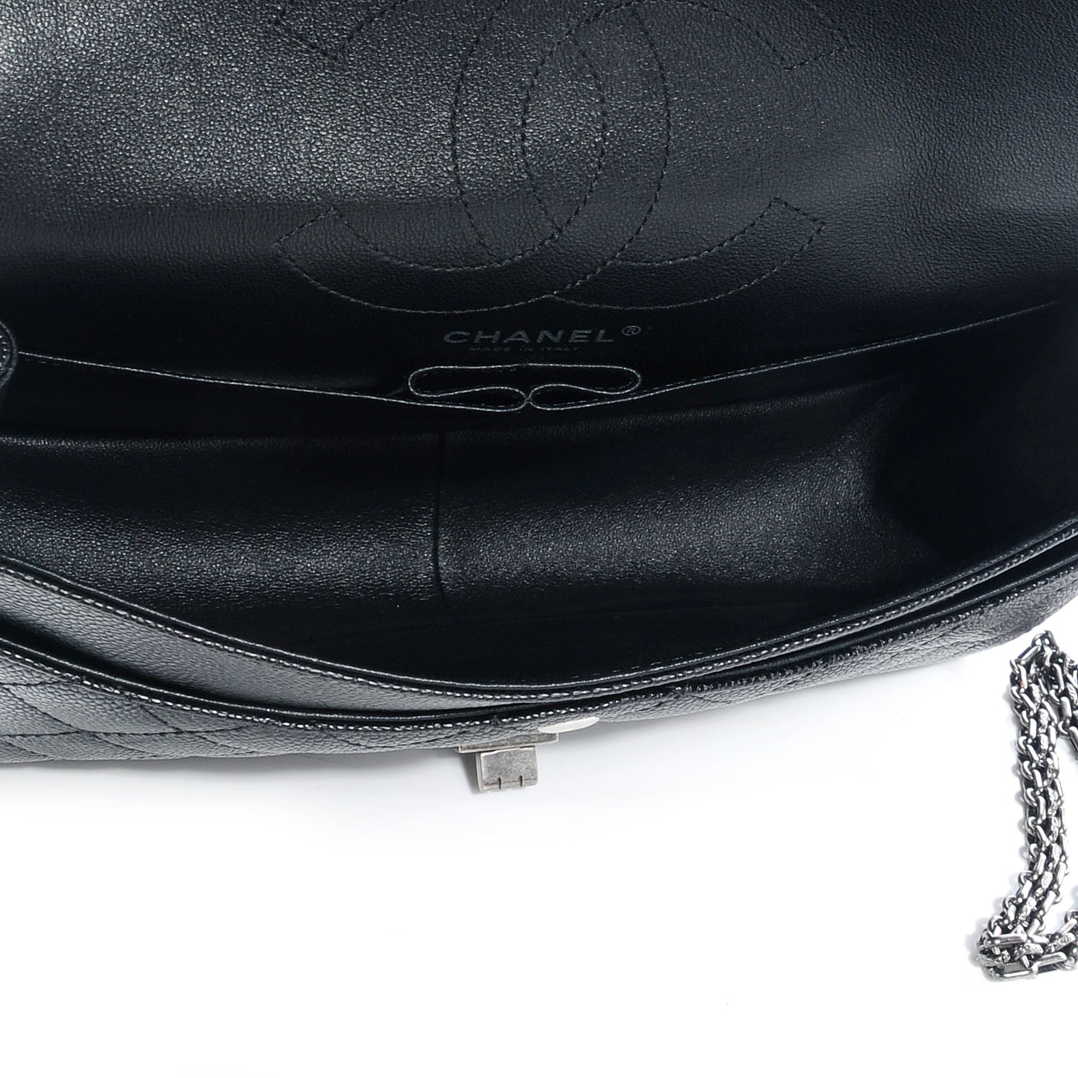 Chanel Caviar 2.55 Reissue 226 Flap Black 6 of 9