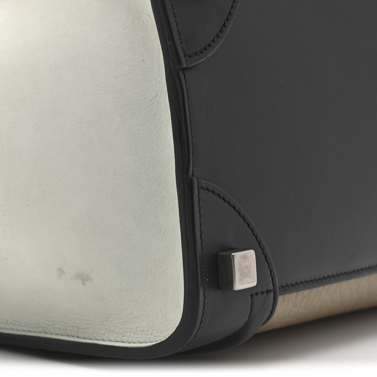 Celine Bullhide Drummed Calfskin Micro Tri-Color Luggage Antarctic 12 of 12