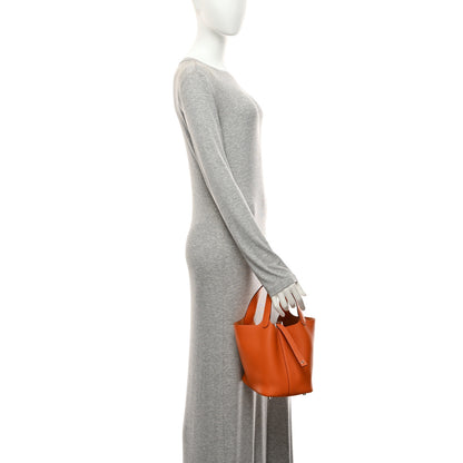 Hermes Taurillon Clemence Picotin Lock 18 PM Orange 2 of 10
