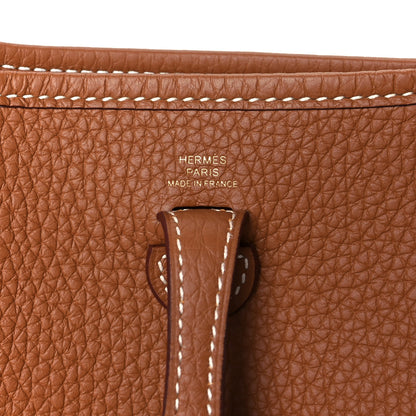 Hermes Taurillon Clemence Evelyne TPM Gold 6 of 12
