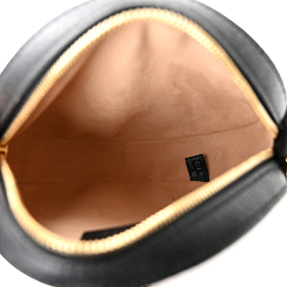 Gucci Grained Calfskin Web Mini Ophidia Round Shoulder Bag Black 5 of 10