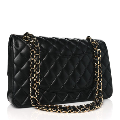 Chanel Lambskin Quilted Medium Double Flap Black 3 of 10