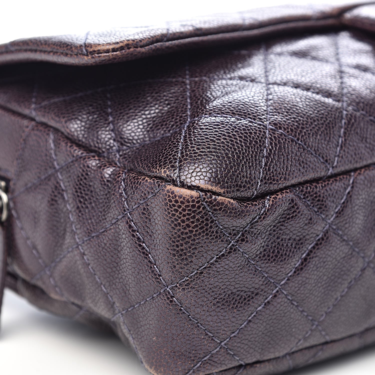 Chanel Iridescent Caviar Quilted Large Chic Flap Purple 12 of 16