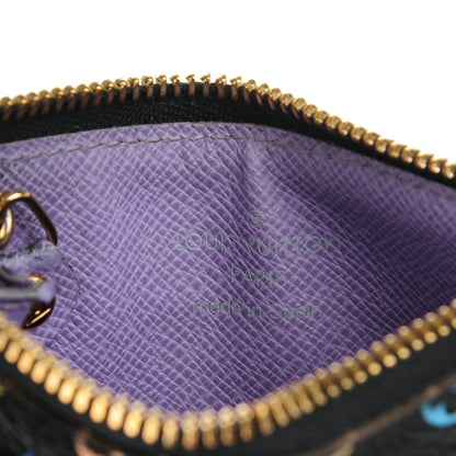 Louis Vuitton Monogram Multicolor Key Pouch Black Violet 6 of 8