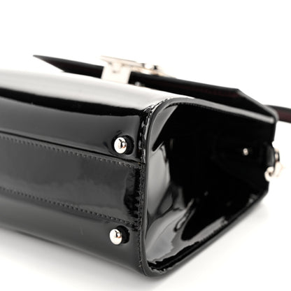 Valentino Garavani Patent Small VSling Top Handle Bag Black 9 of 9
