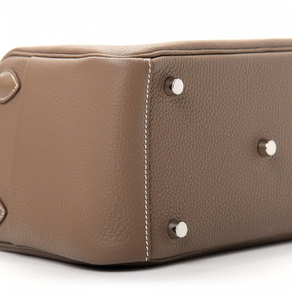 Hermes Taurillon Clemence Lindy 26 Etoupe 6 of 9