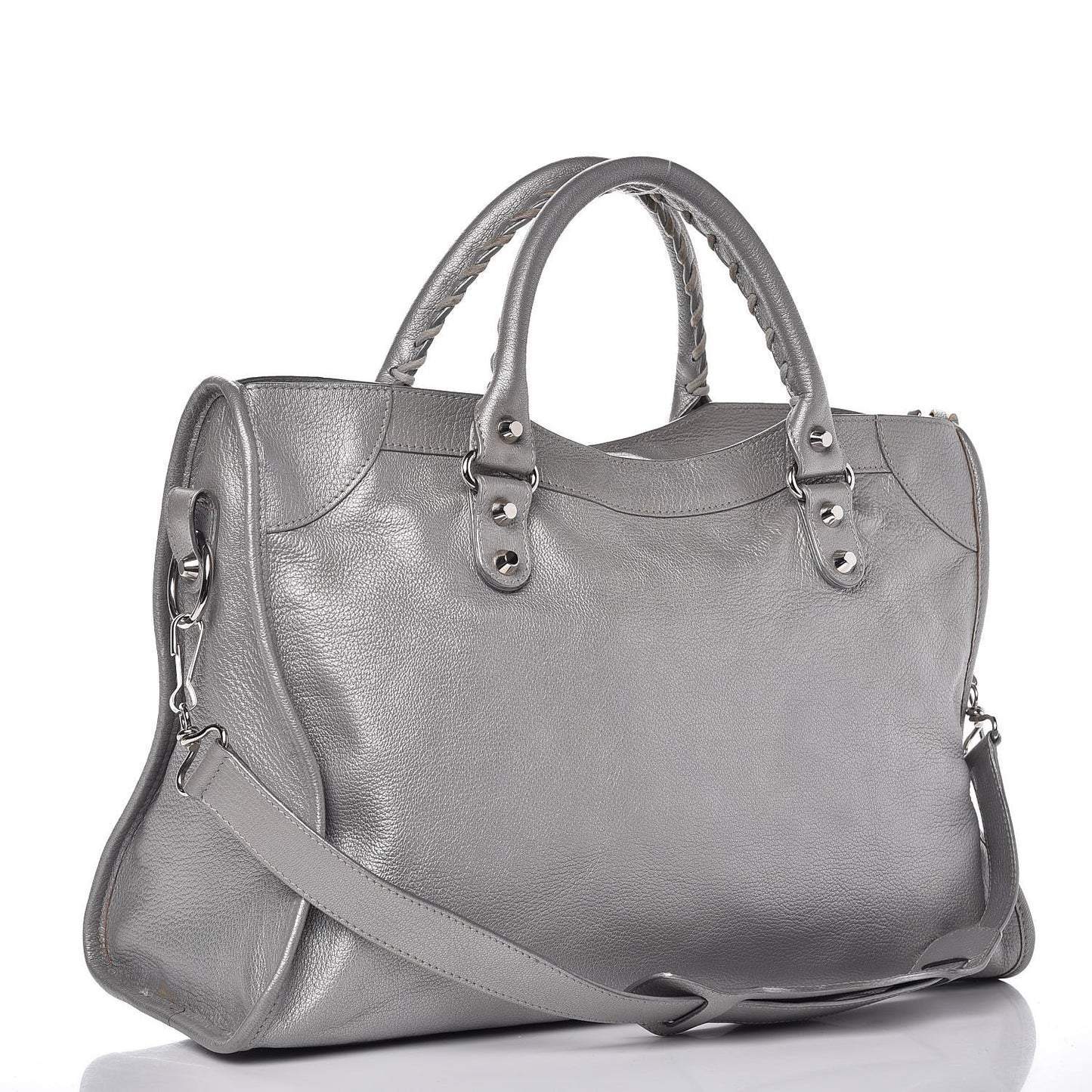 Pearlescent Goatskin Classic Palladium Hardware City Gris Gris Light
