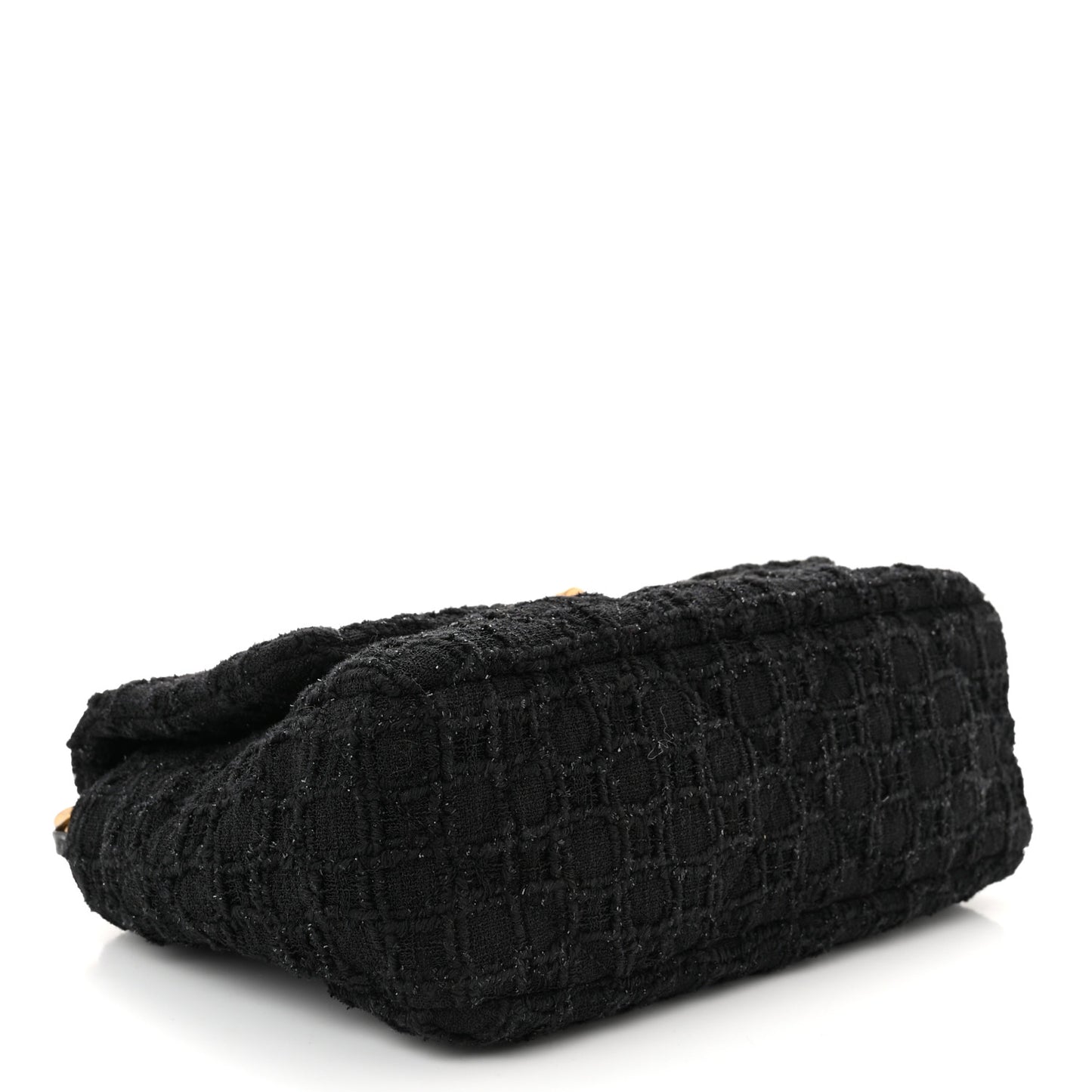 Tweed Quilted Medium Chanel 19 Flap Black