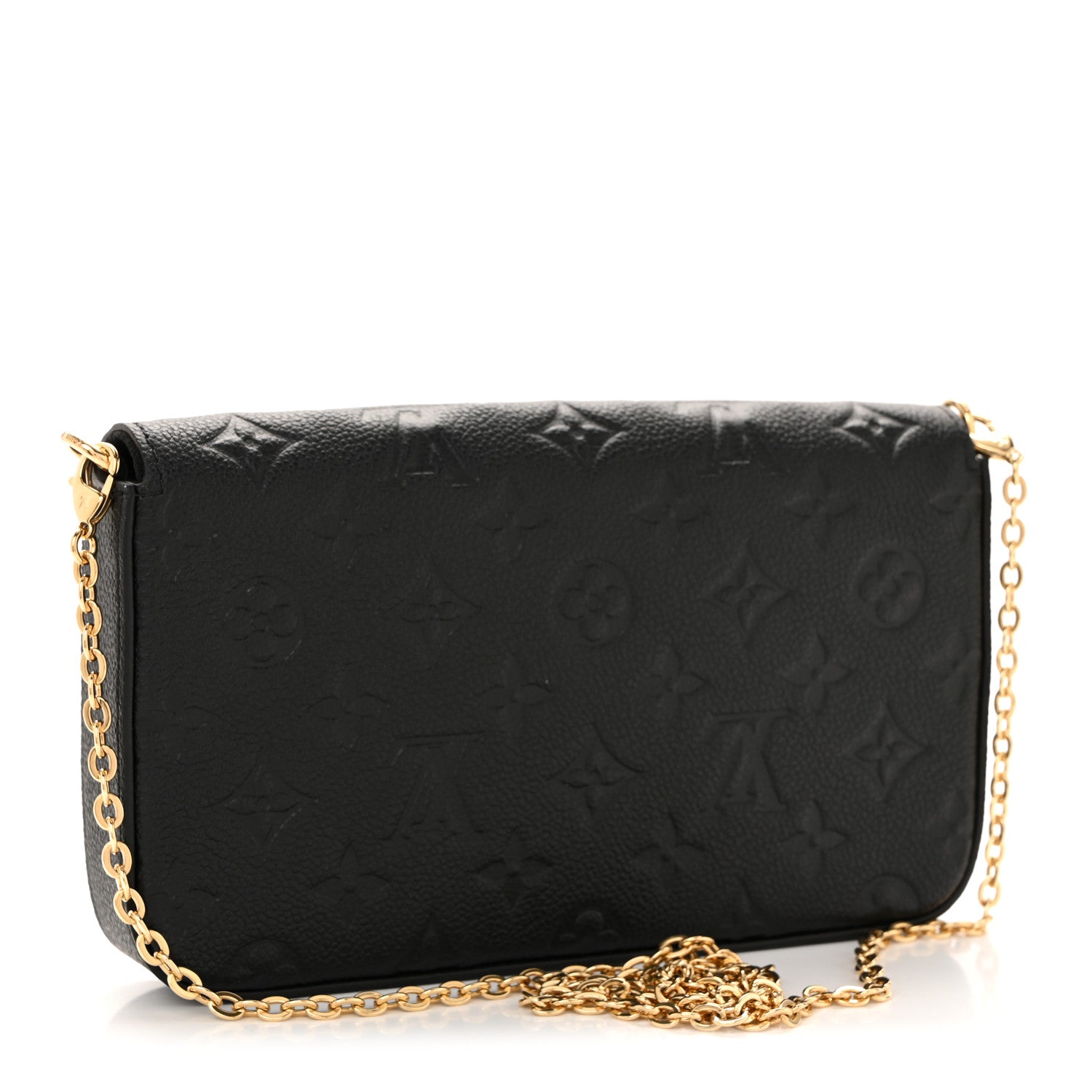 Louis Vuitton Empreinte Pochette Felicie Chain Wallet Black 4 of 11
