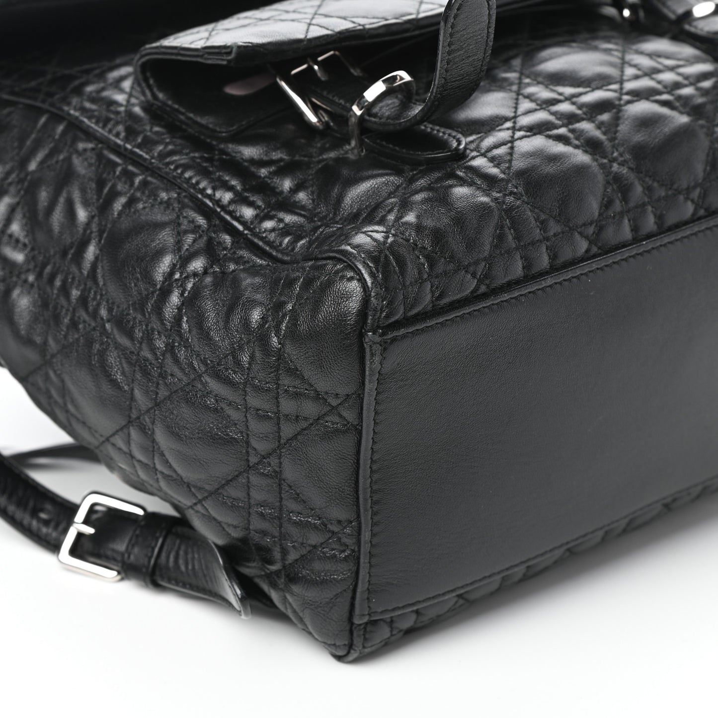 Lambskin Cannage Large Stardust Backpack Black