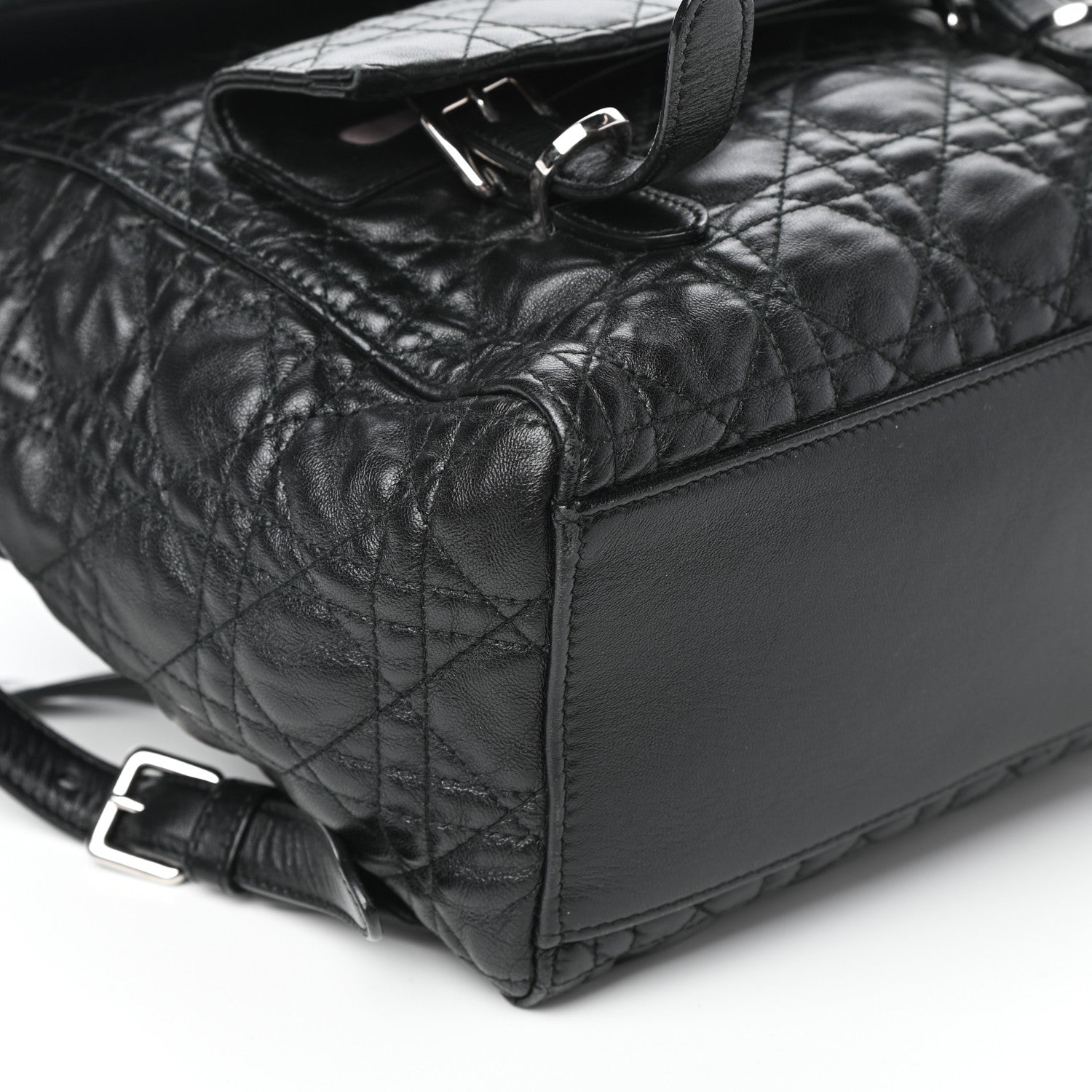 Christian Dior Lambskin Cannage Large Stardust Backpack Black 8 of 9