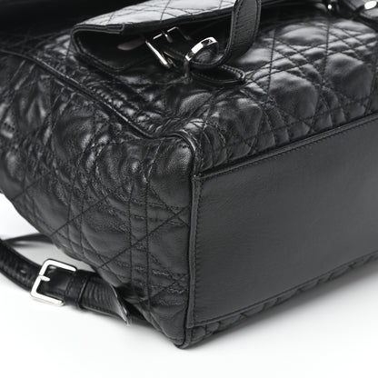 Christian Dior Lambskin Cannage Large Stardust Backpack Black 8 of 9
