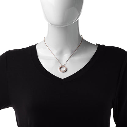 Cartier 18K Pink Gold Diamond LOVE Paved Necklace 2 of 7