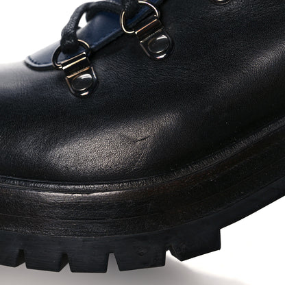 Hermes Greased Calfskin Promenade Boots 37 Black Multicolor 14 of 19
