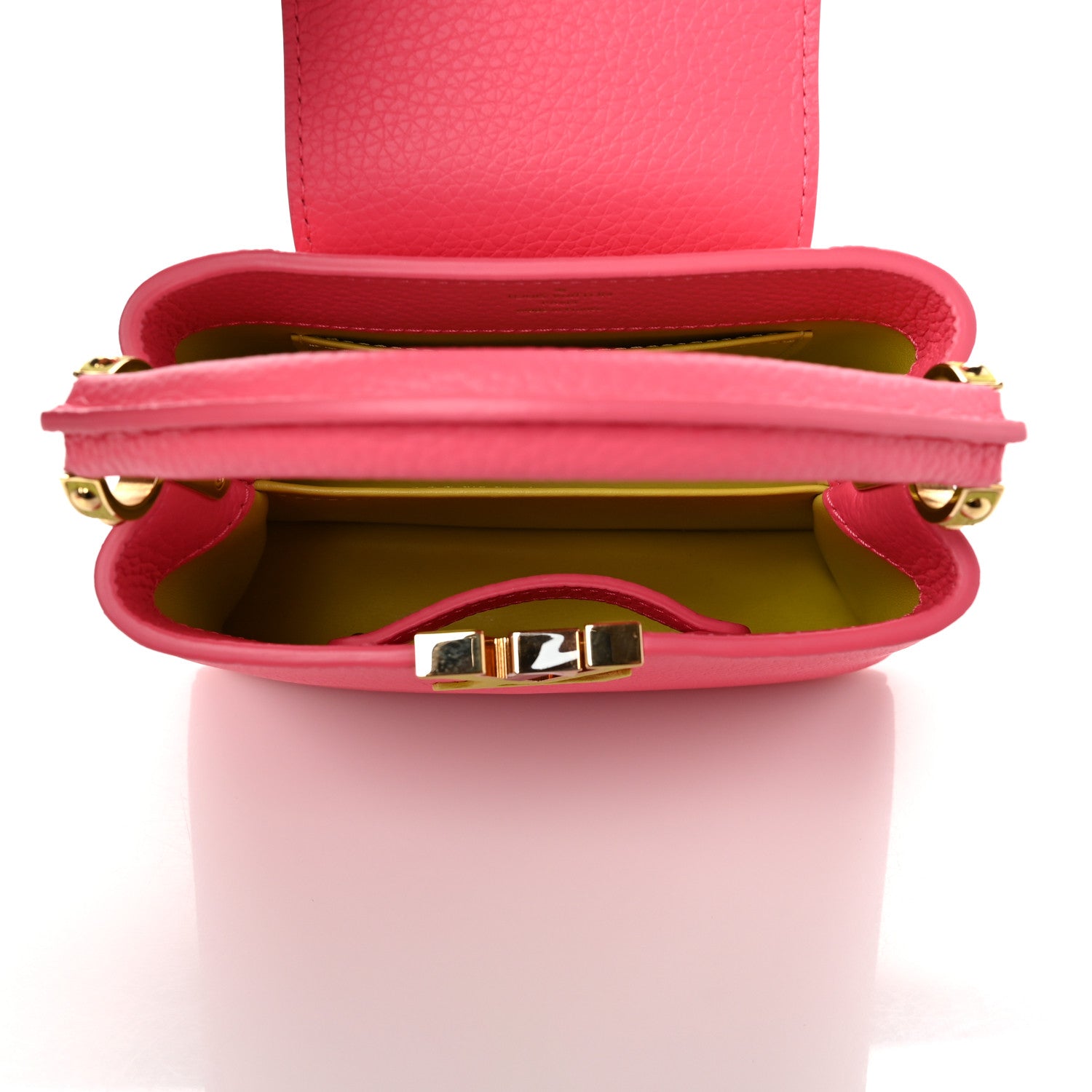 Louis Vuitton Taurillon Capucines Mini Dragon Fruit Pink Cedrat 6 of 9