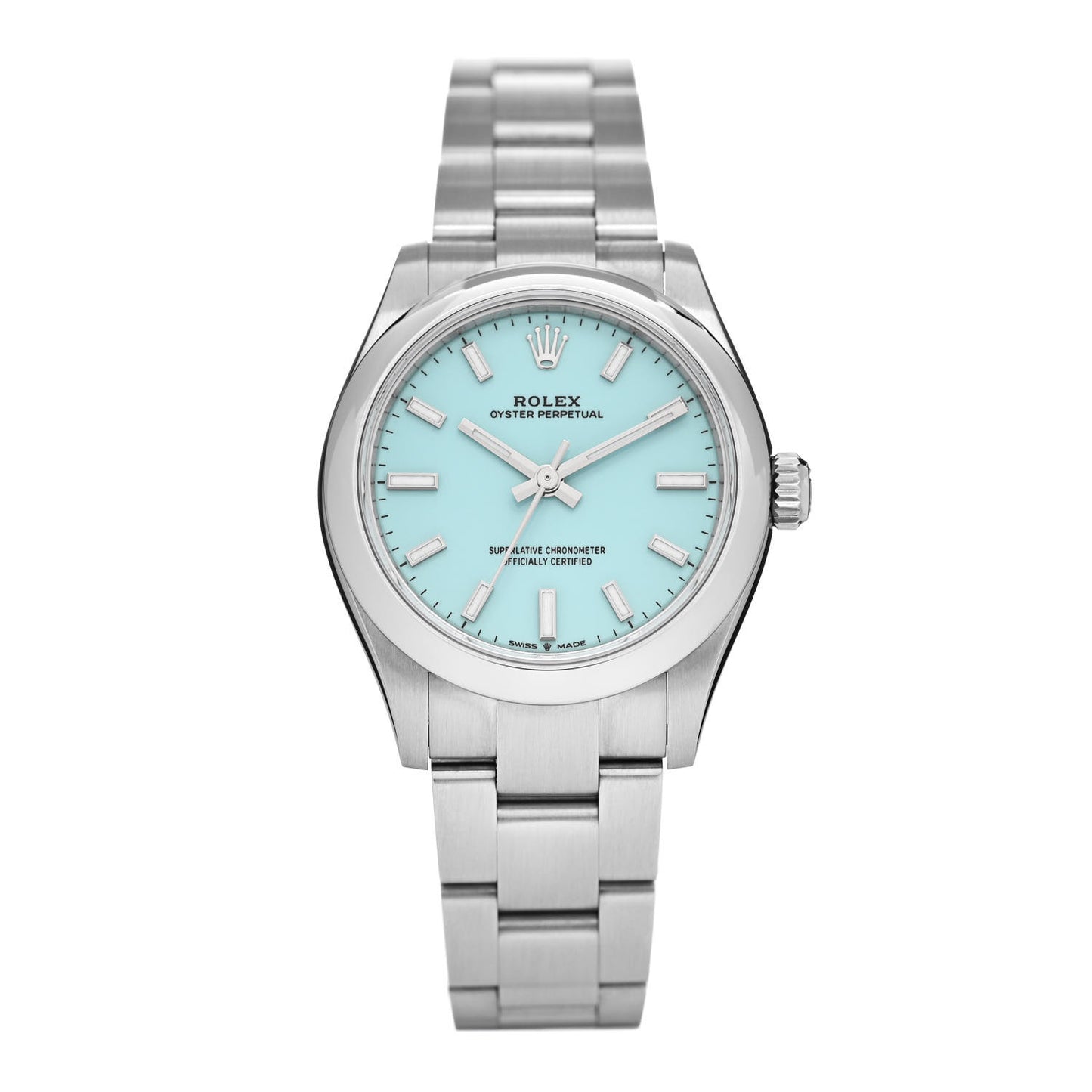 Stainless Steel 31mm Oyster Perpetual Watch Turquoise 277200