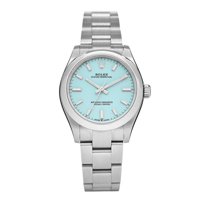 Rolex Stainless Steel 31mm Oyster Perpetual Watch Turquoise 277200 1 of 5