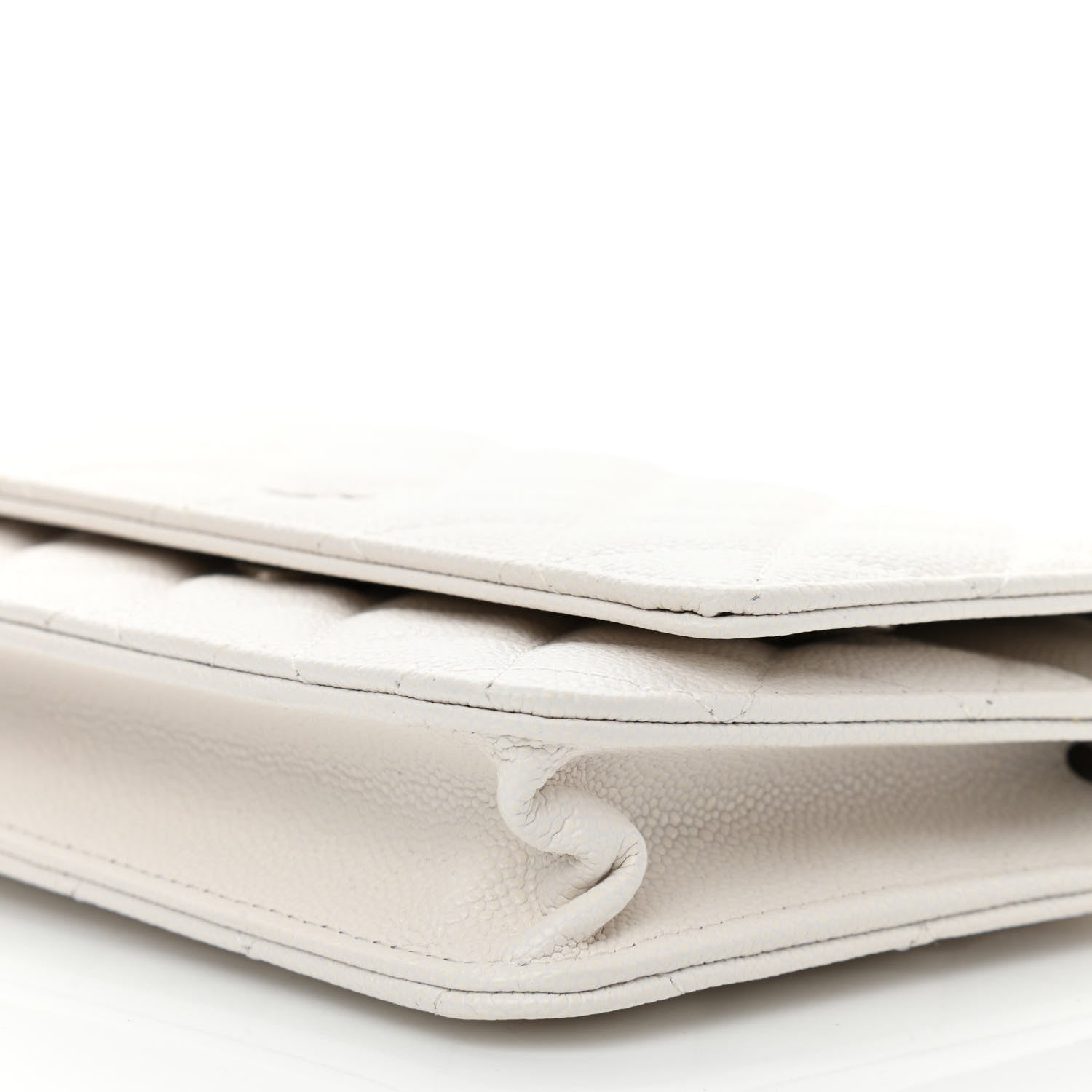 Chanel Caviar Quilted Wallet On Chain WOC White 11 of 12