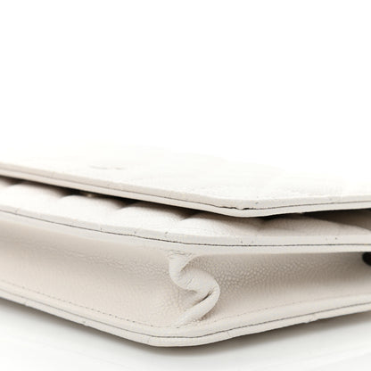 Chanel Caviar Quilted Wallet On Chain WOC White 11 of 12